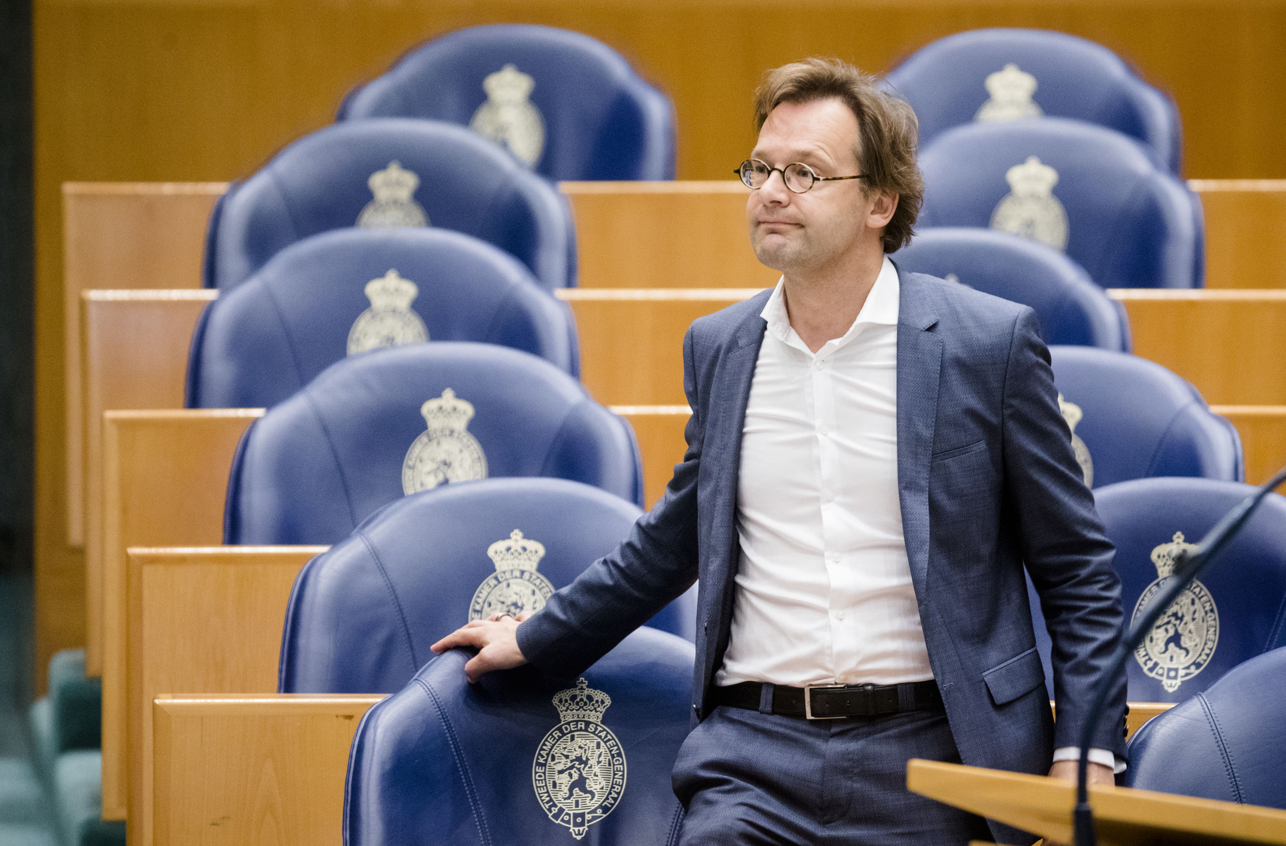 2018-10-10 11:14:50 DEN HAAG - Ronald van Raak (SP) tijdens de behandeling van de begroting van de koning en Algemene Zaken in de plenaire zaal van de Tweede Kamer. ANP BART MAAT