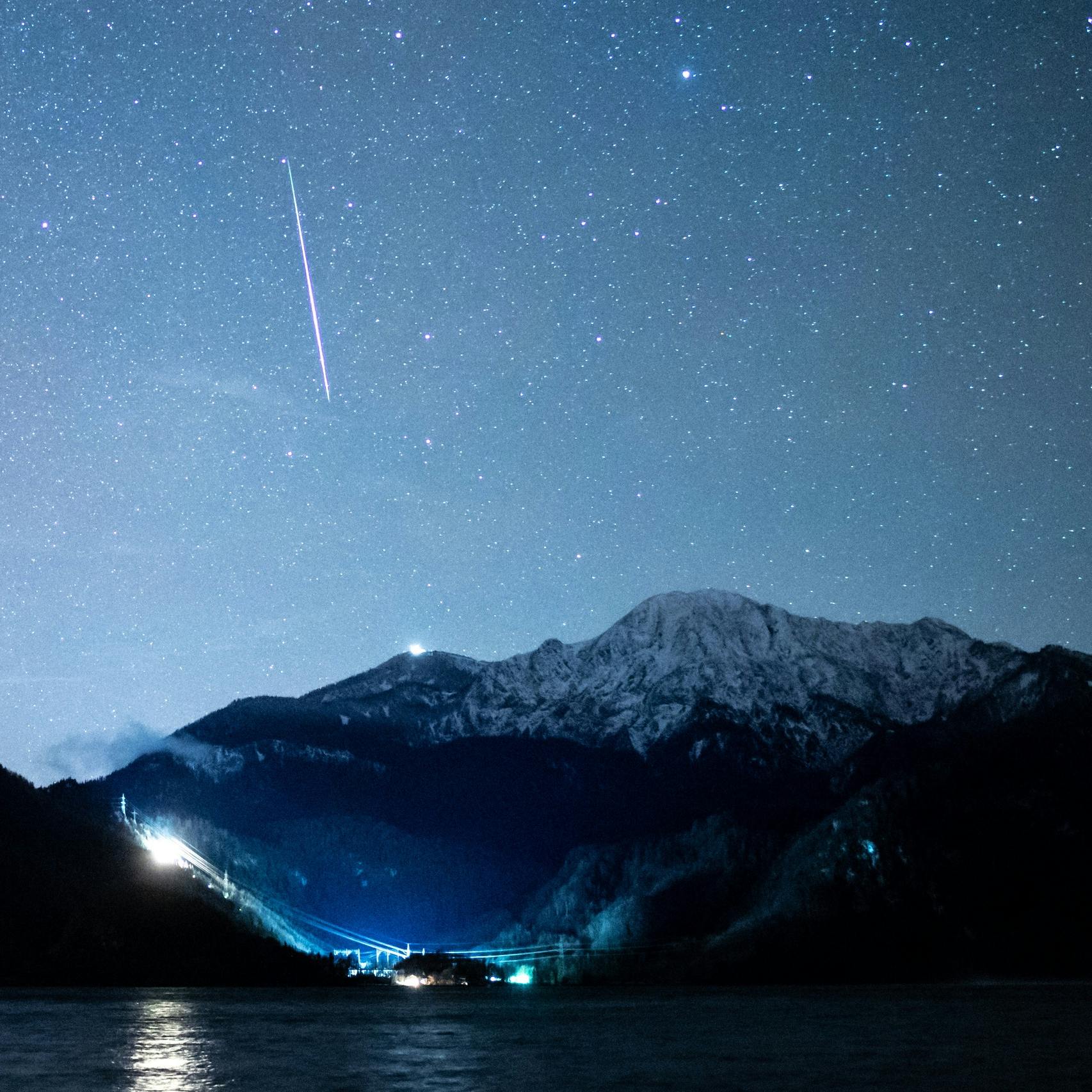Twee tot drie meteoren per minuut bij een kraakheldere nacht