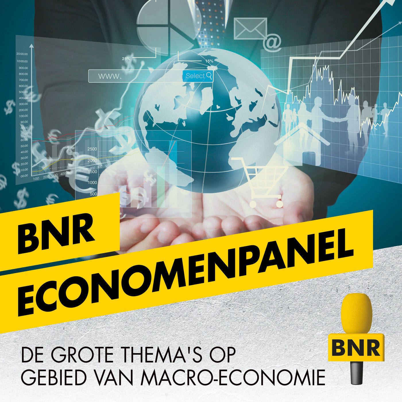 BNR radio vormgeving voor de losse programma’s economenpanel
