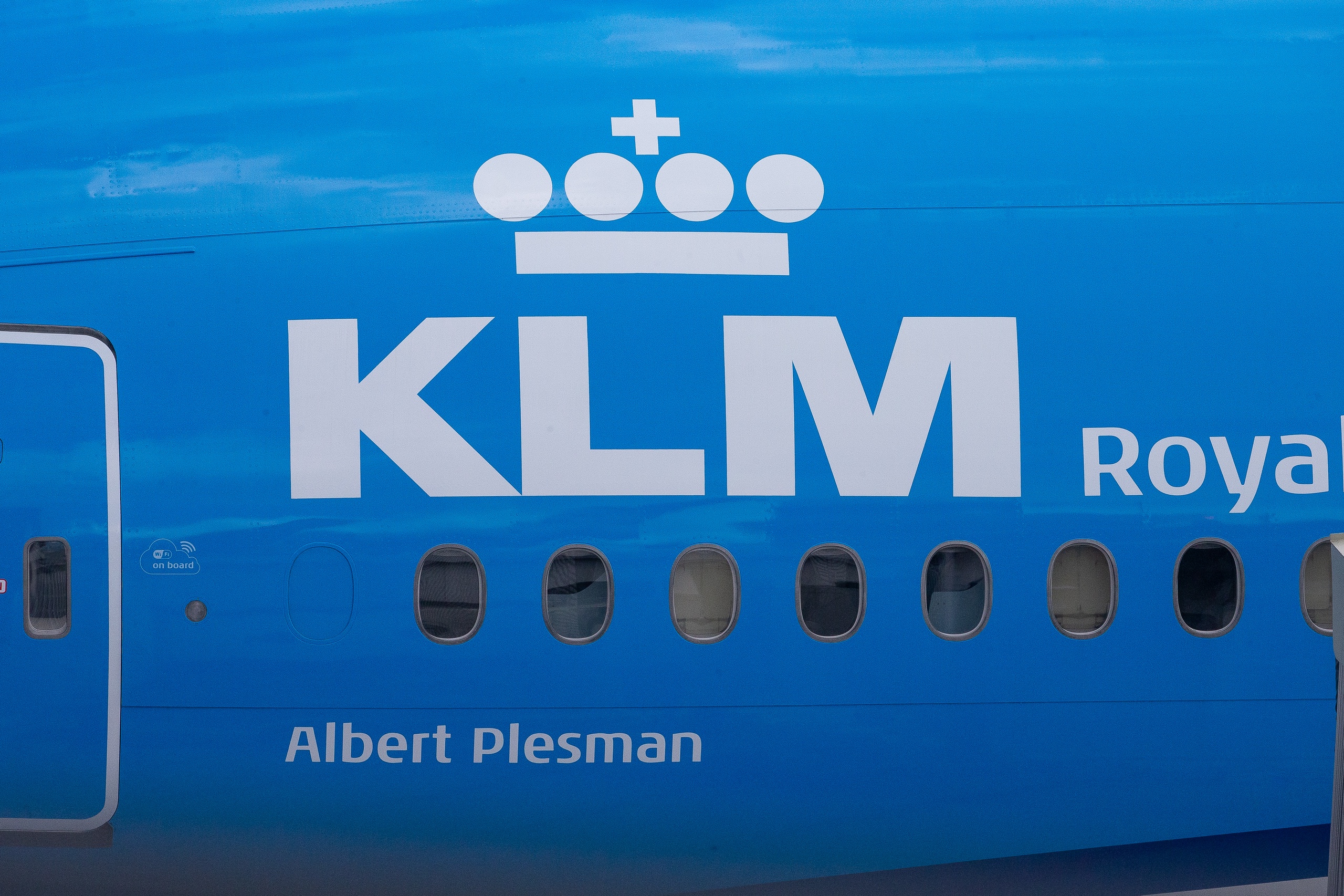 KLM-AirFrance vliegtuig aan de gate op Schiphol Airport. Credit ANP / Hollandse Hoogte / Harold Versteeg