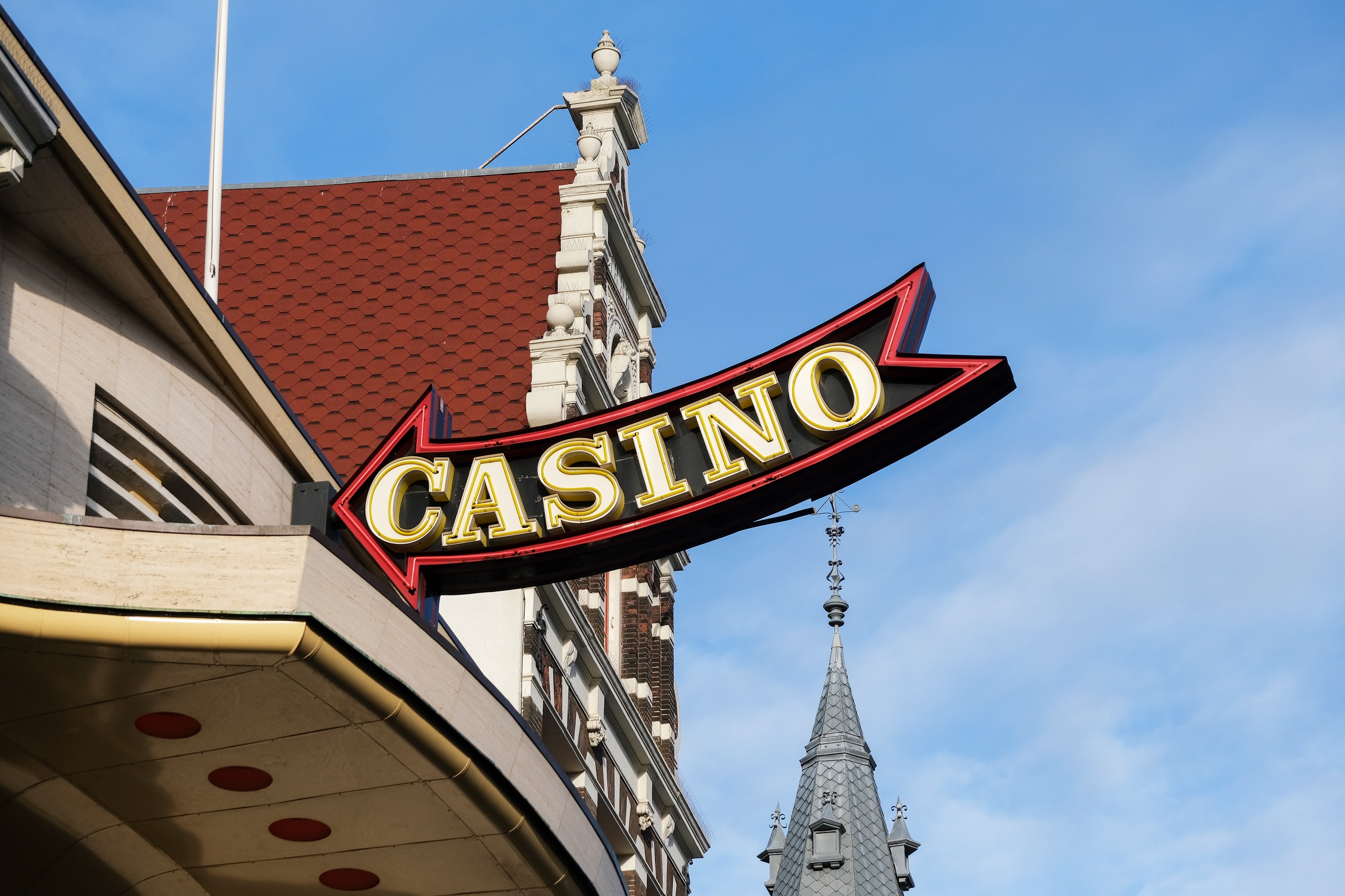 Nederland – Amsterdam. Reclame voor een casino.
