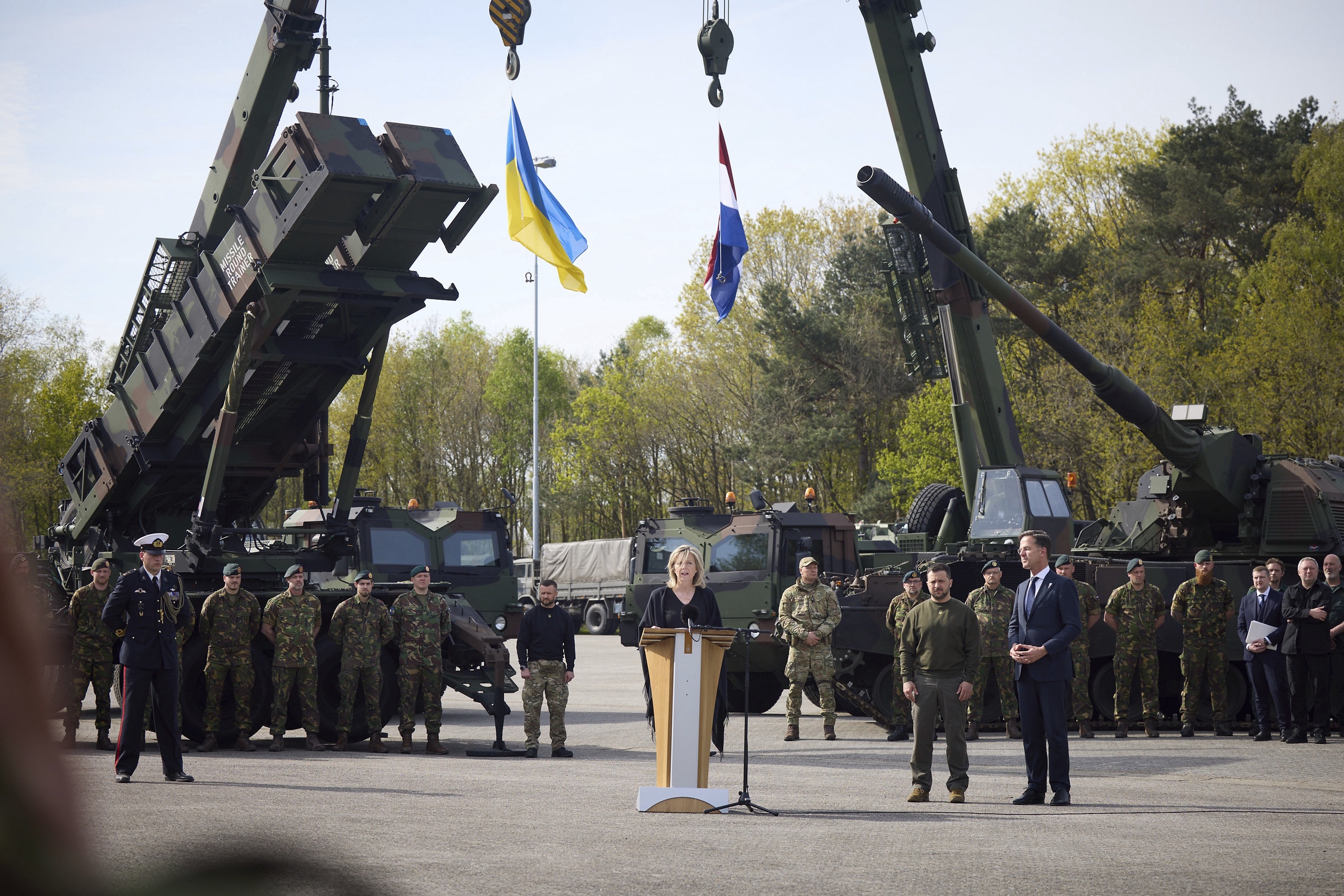 Volodymyr Zelensky visits the Netherlands earlier this month. 