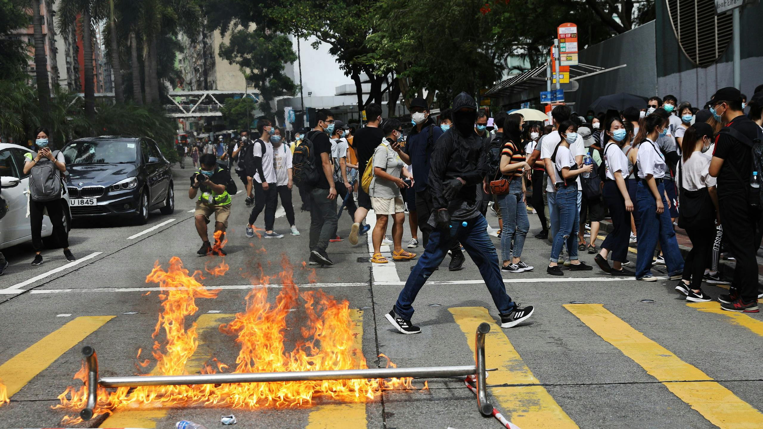 Protesten in Hong Kong vandaag