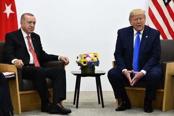 Erdogan en Trump bij een eerdere ontmoeting
