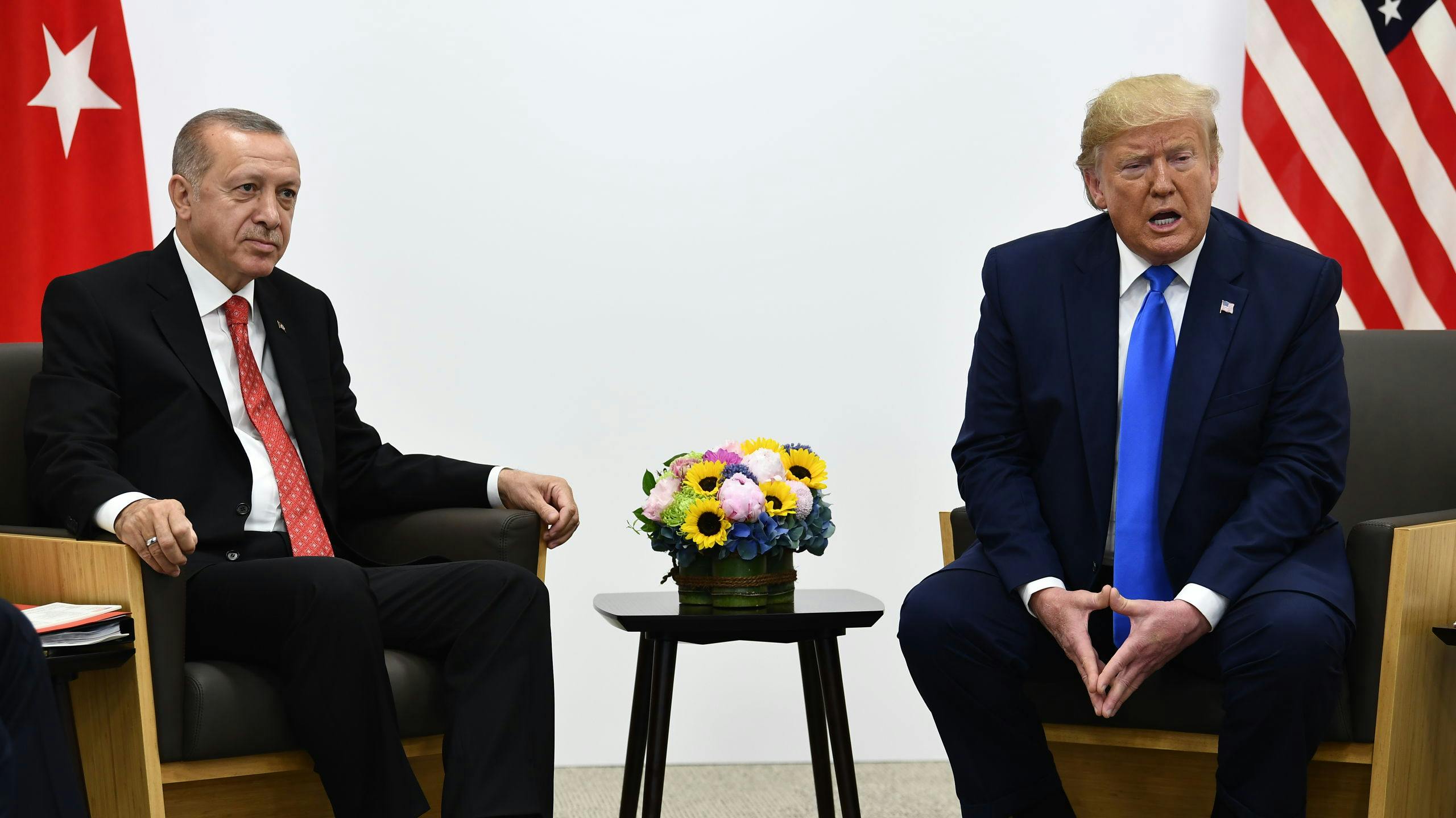Erdogan en Trump bij een eerdere ontmoeting