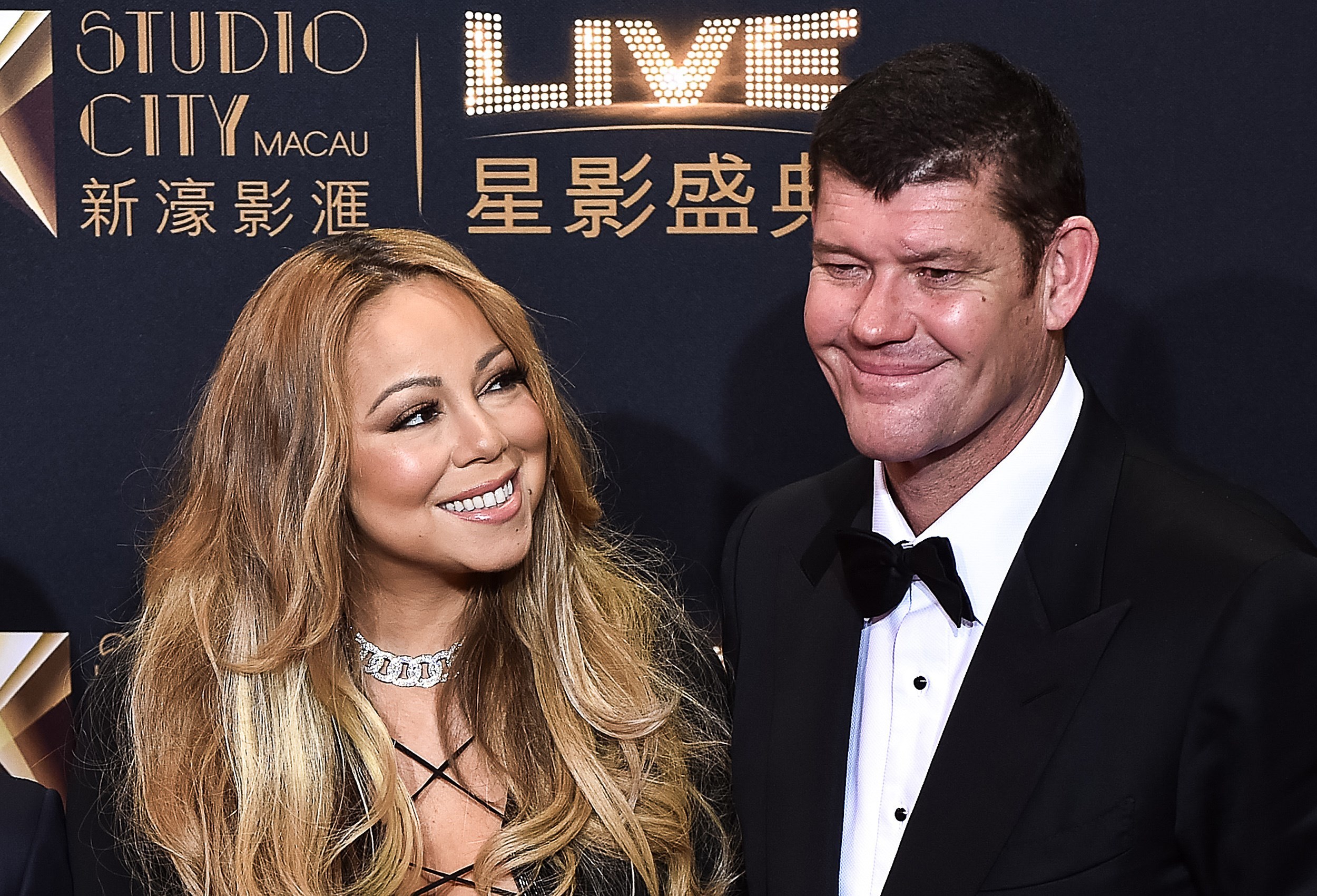 Mariah Carey en James Packer in betere tijden