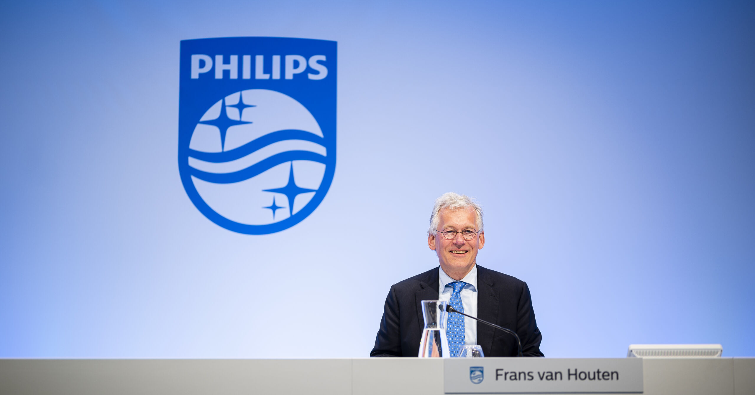 CEO Frans van Houten in het Philips 