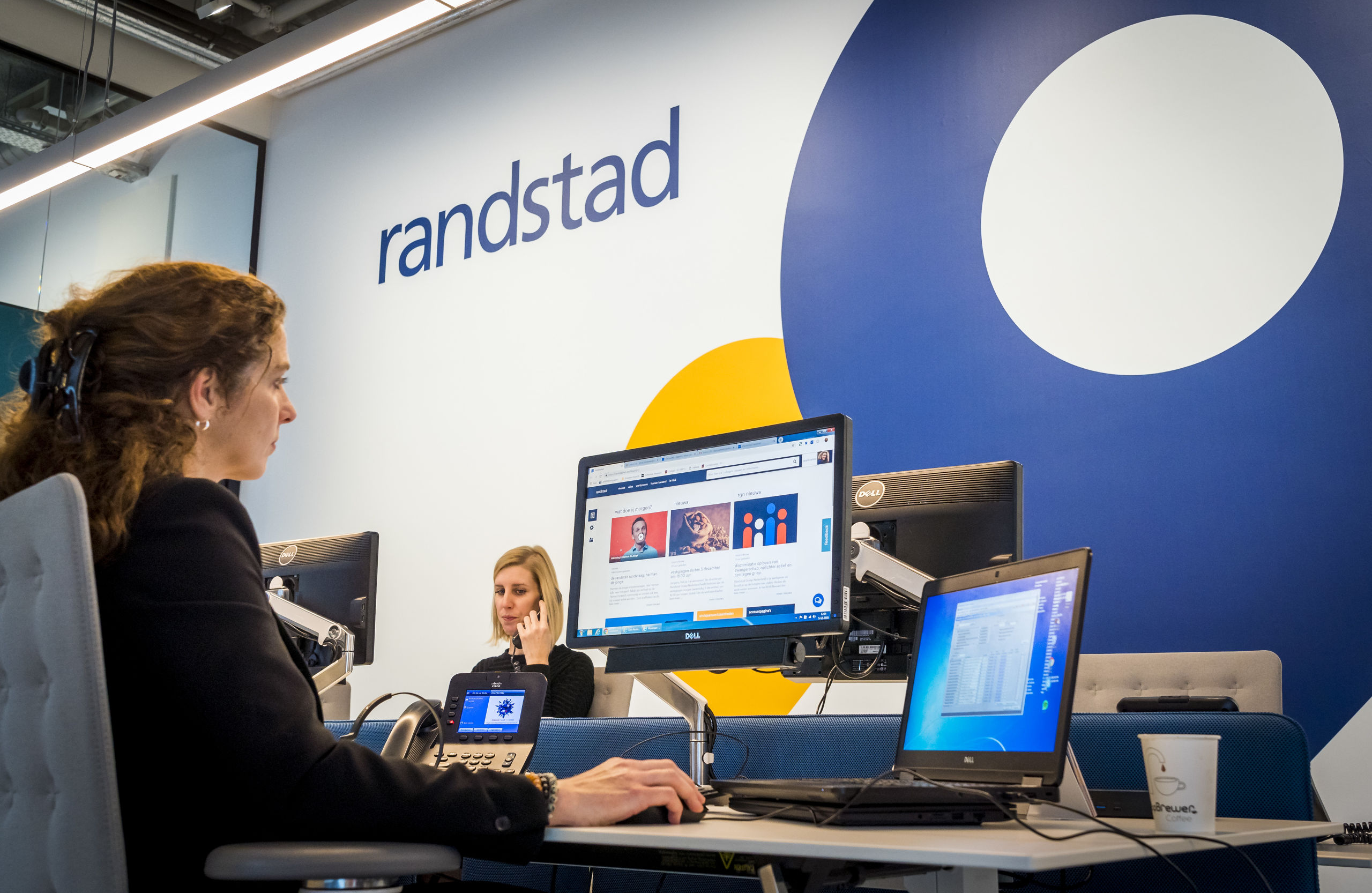 Medewerkers van uitzendbureau Randstad.
