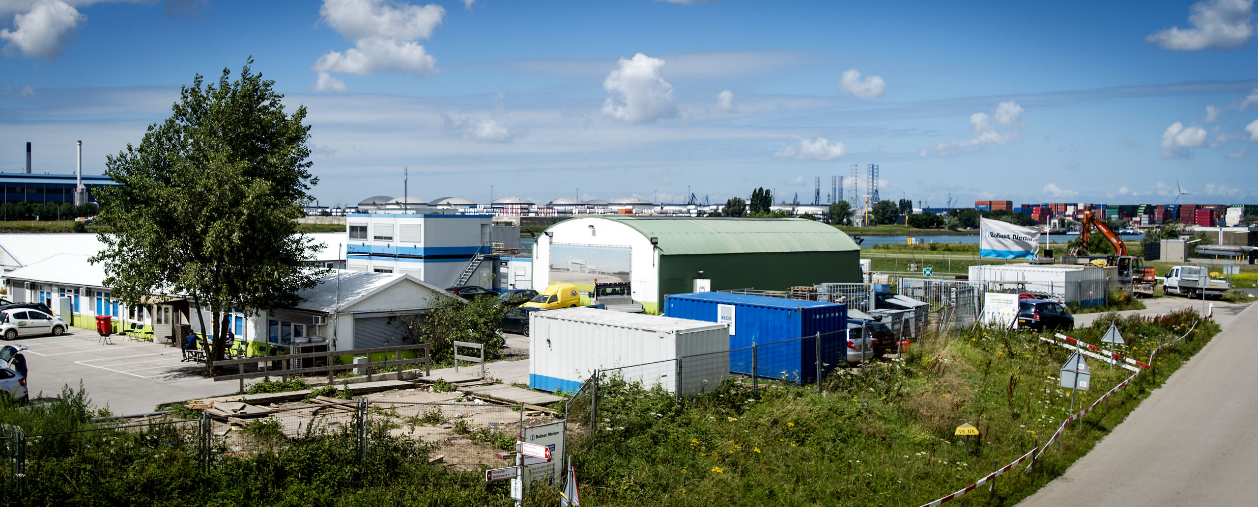 Bouwketen op een bouwplaats