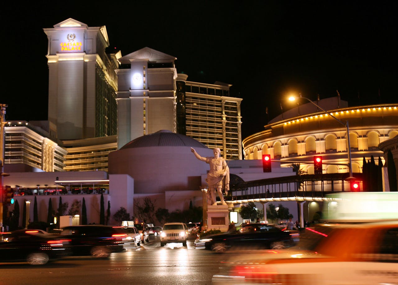 De hotels en het casino van Caesar's Palace in Las Vegas