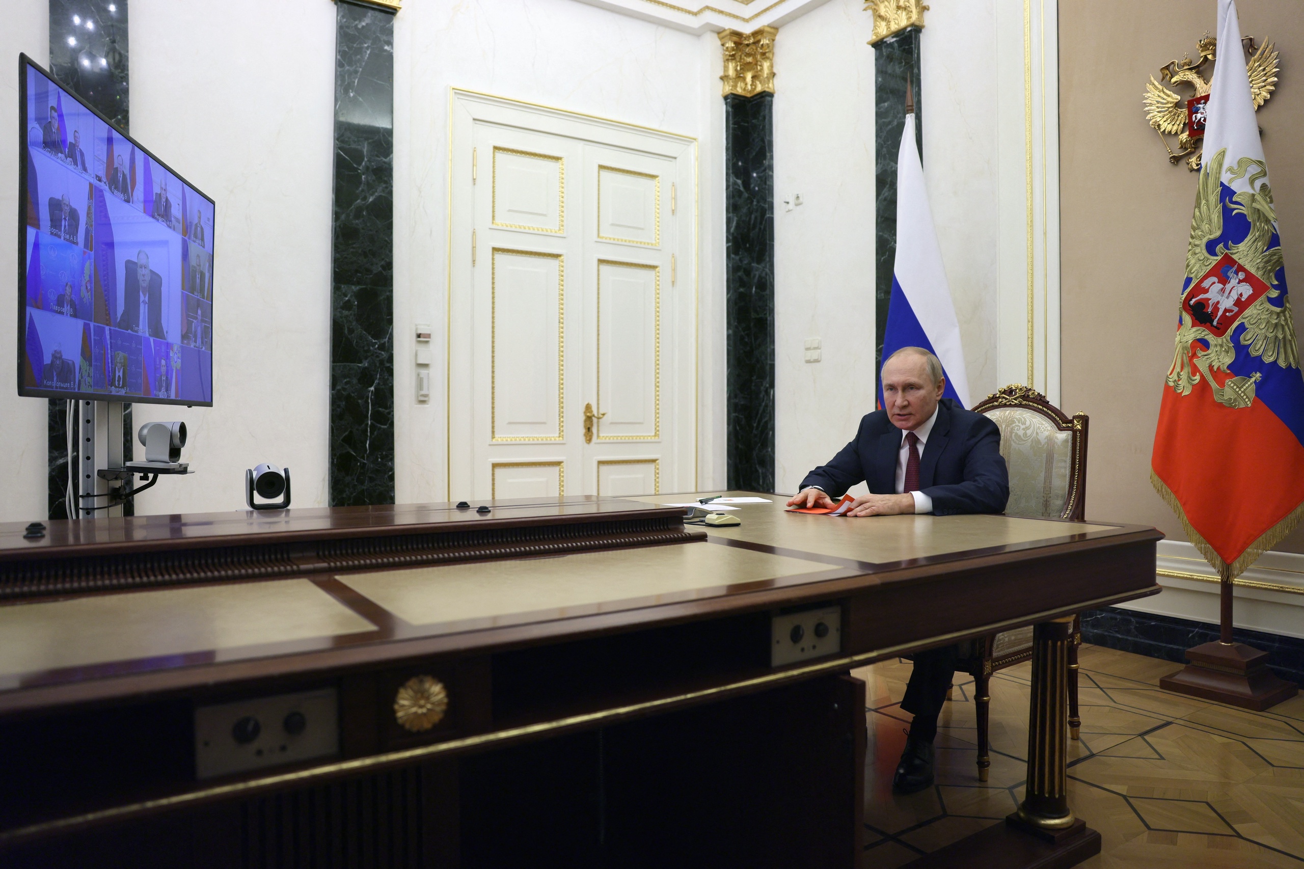 Vladimir Poetin zal vandaag in een toespraak de annexatie van bezette gebieden in Oekraïne aankondigen.