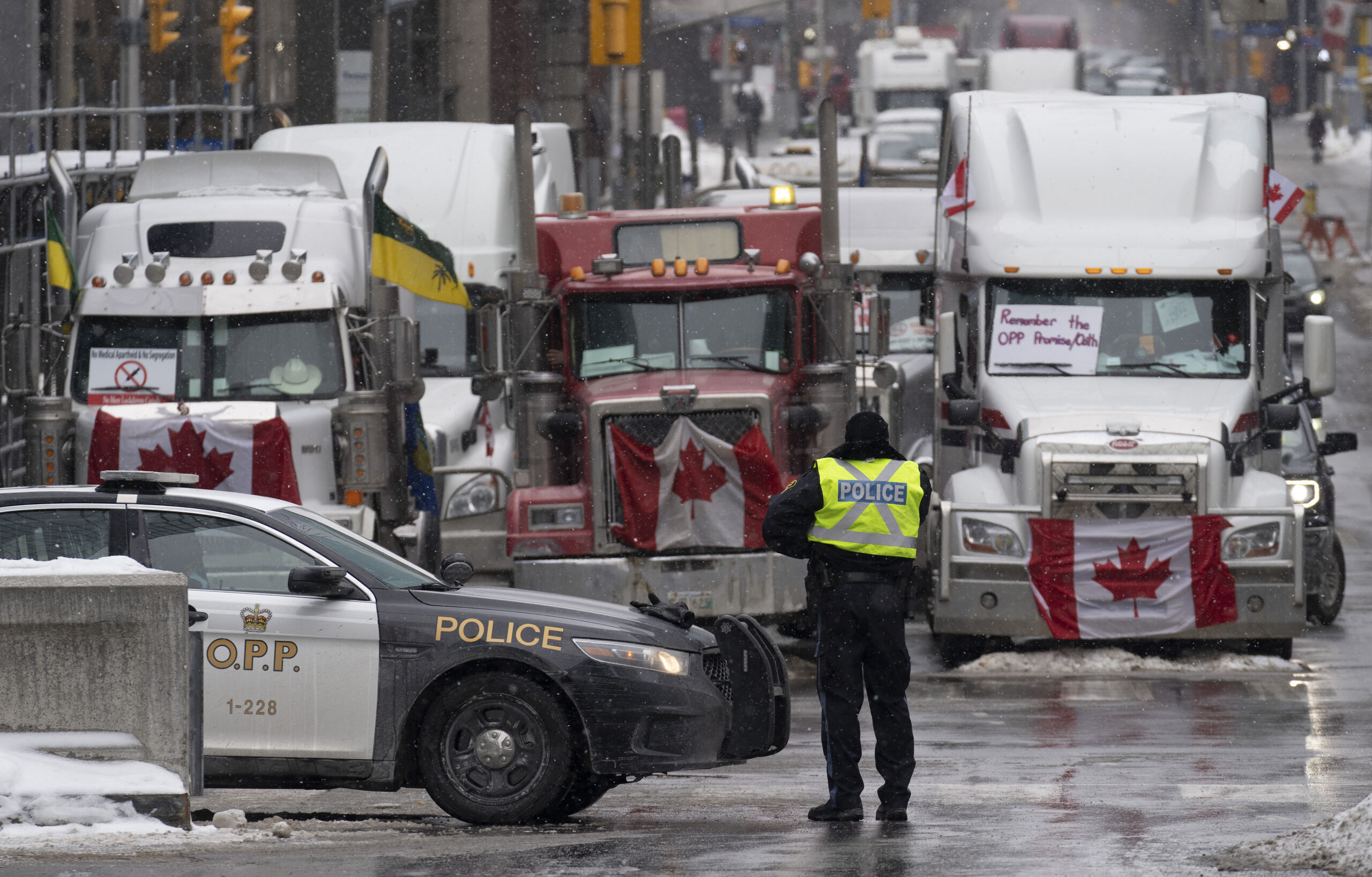 Sinds eind januari blokkeren vrachtwagens het centrum van de Canadese hoofdstad Ottawa.