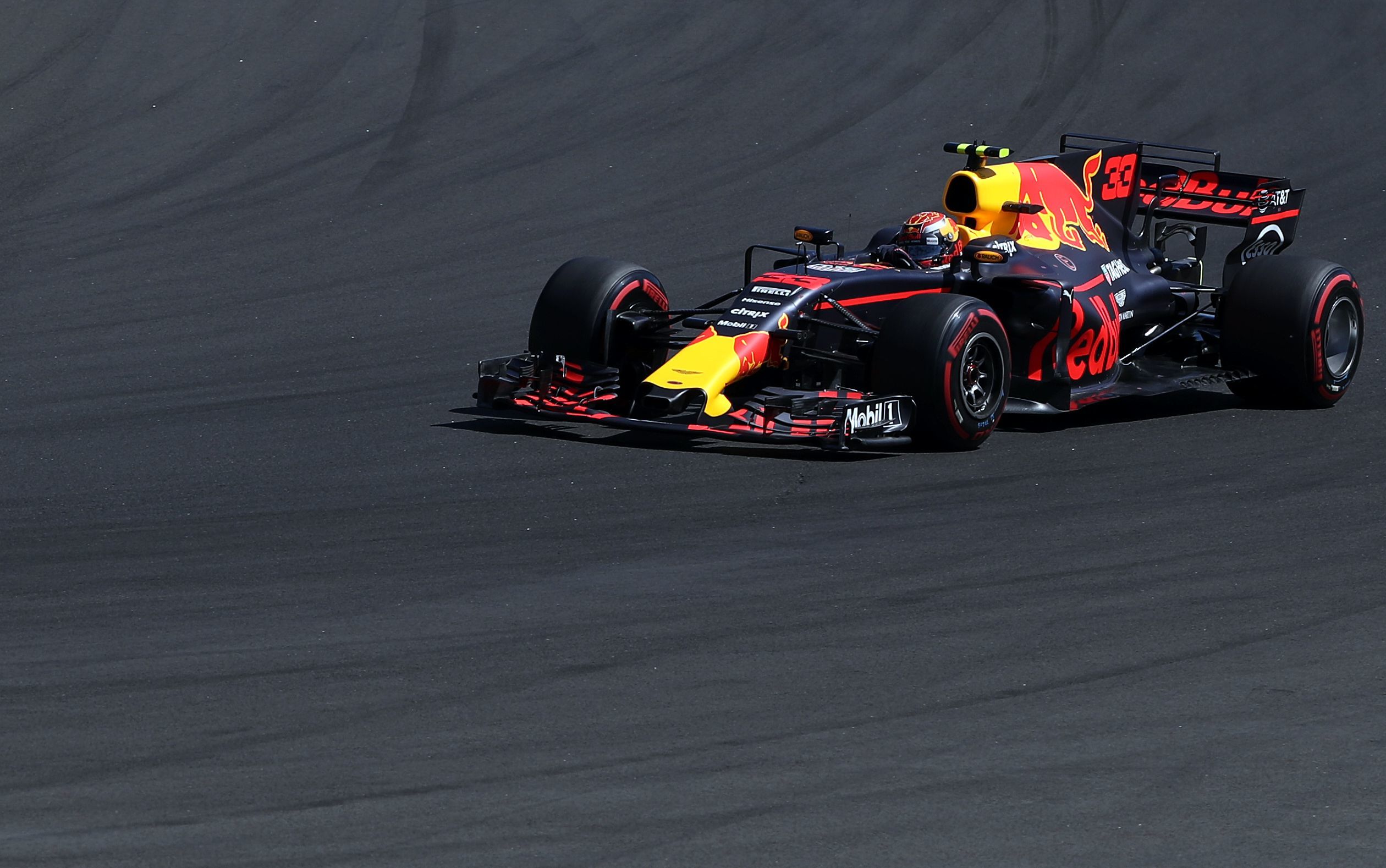 Max Verstappen op de Hungaroring in Budapest vorig jaar.