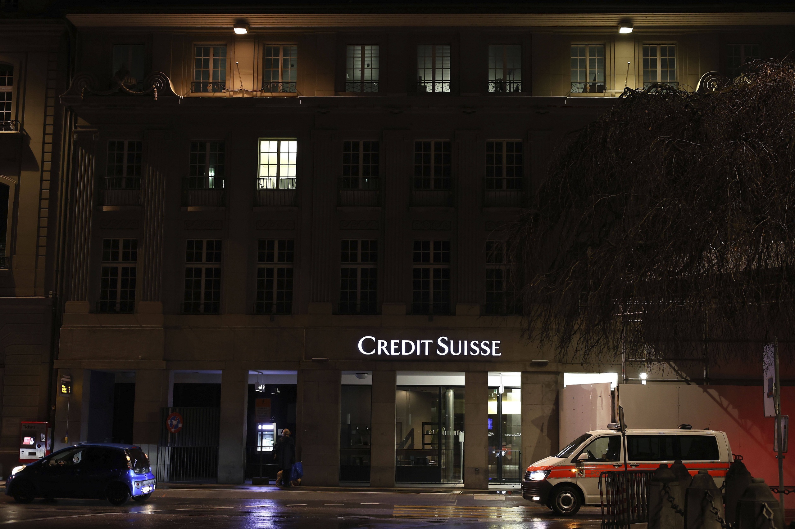 UBS buys troubled bank Credit Suisse for $2 billion.  