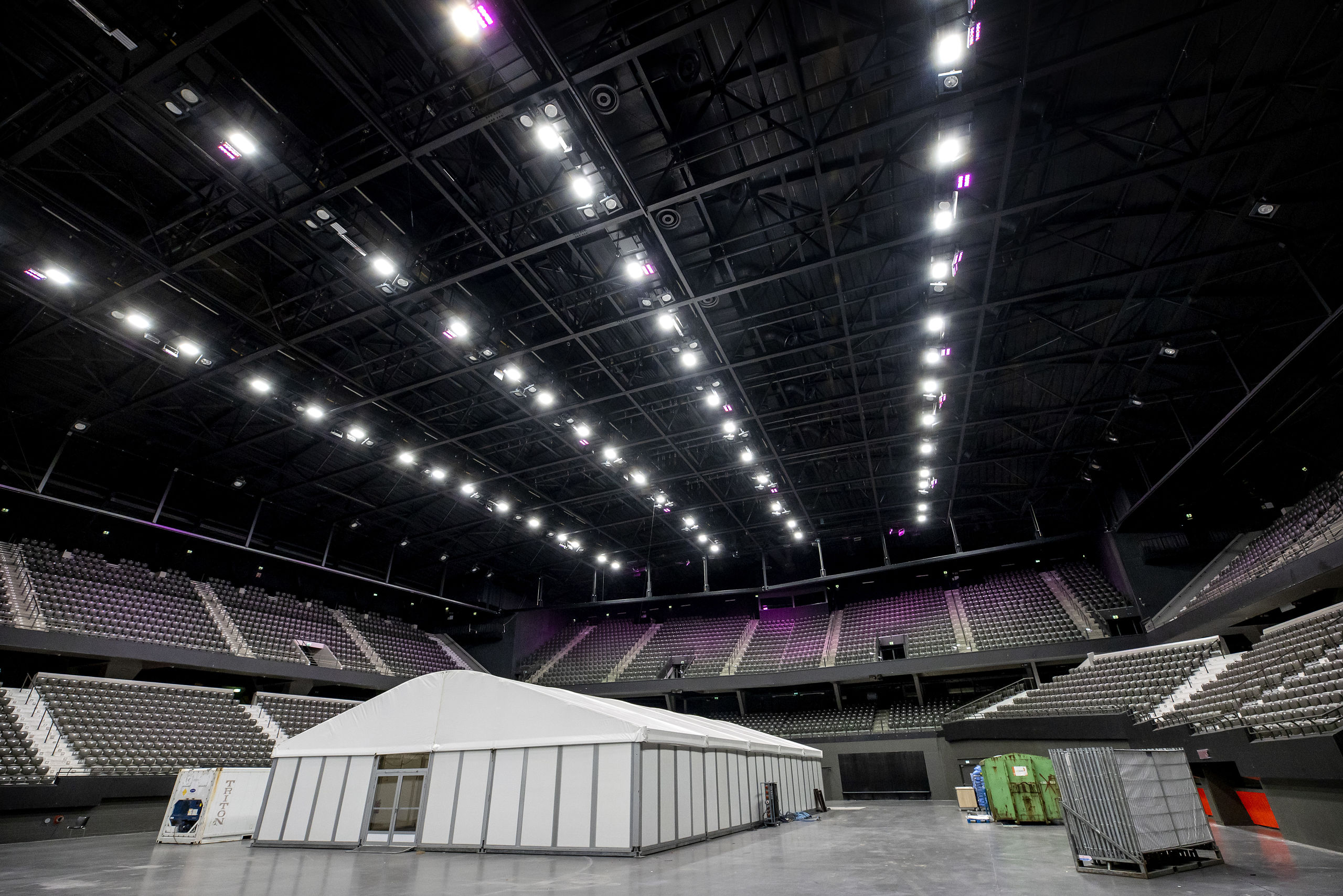 Een lege Ahoy Arena in Rotterdam