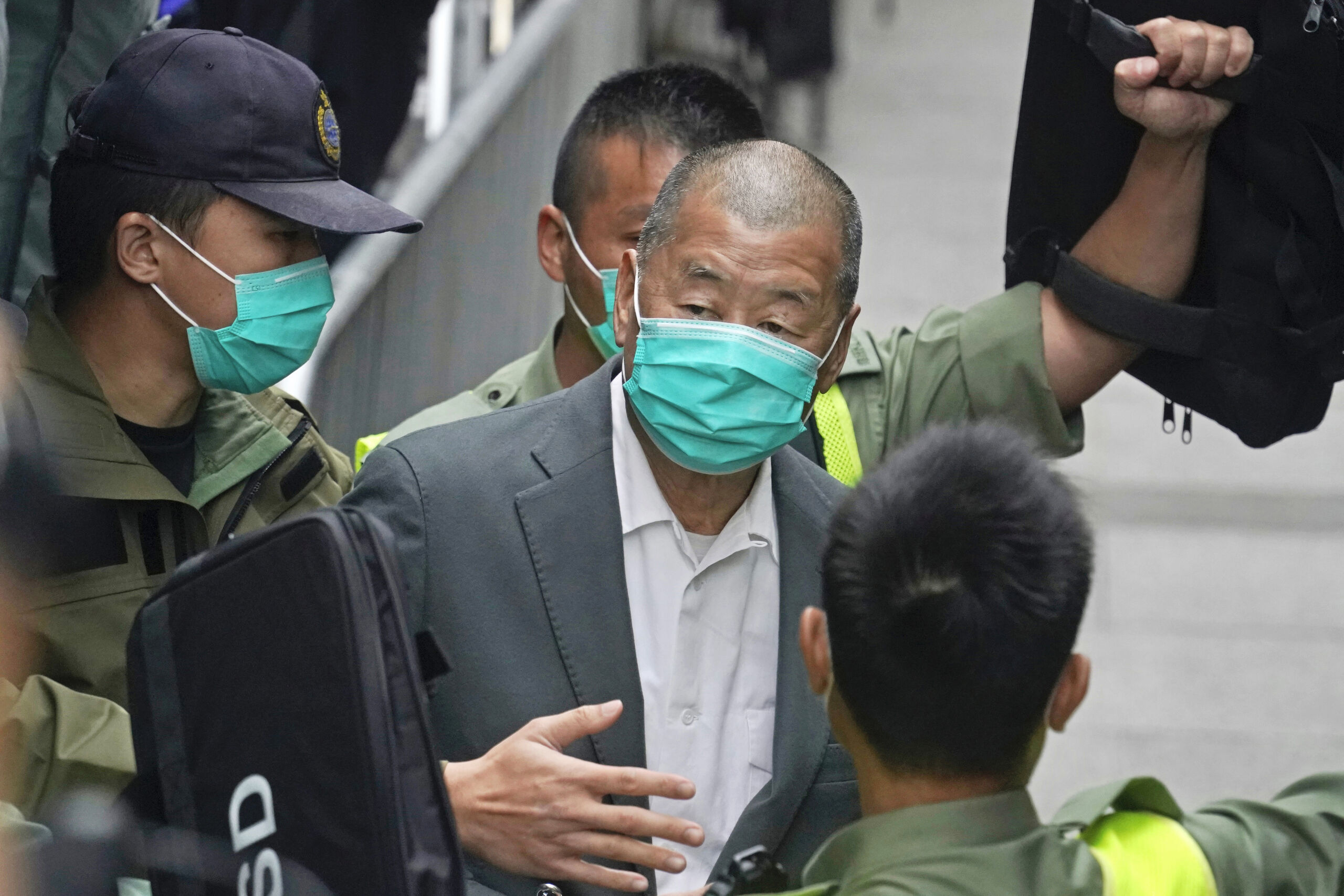 Jimmy Lai zit al twee gevangenisstraffen in Hong Kong uit. 