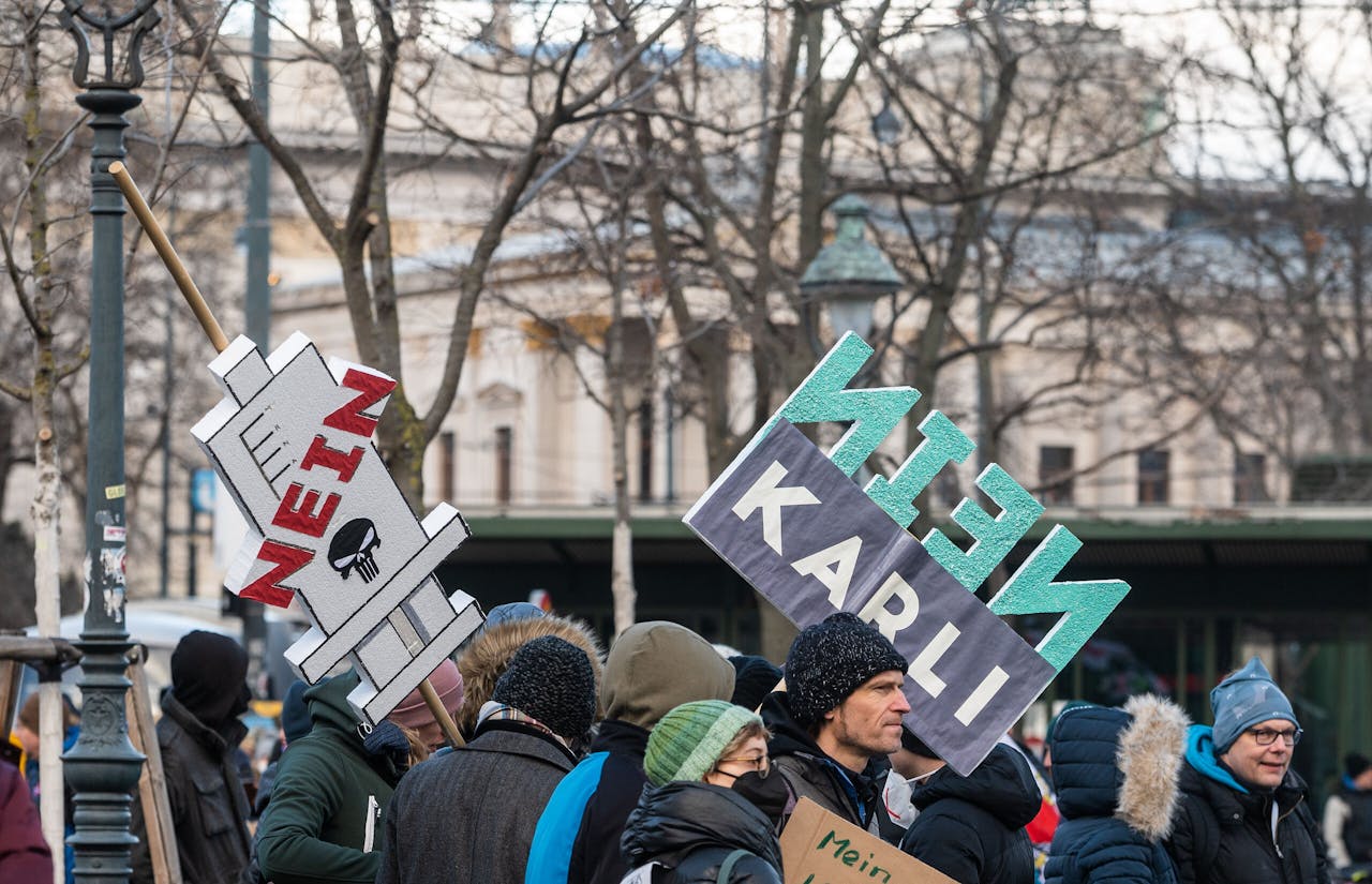 Demonstratie in Wenen