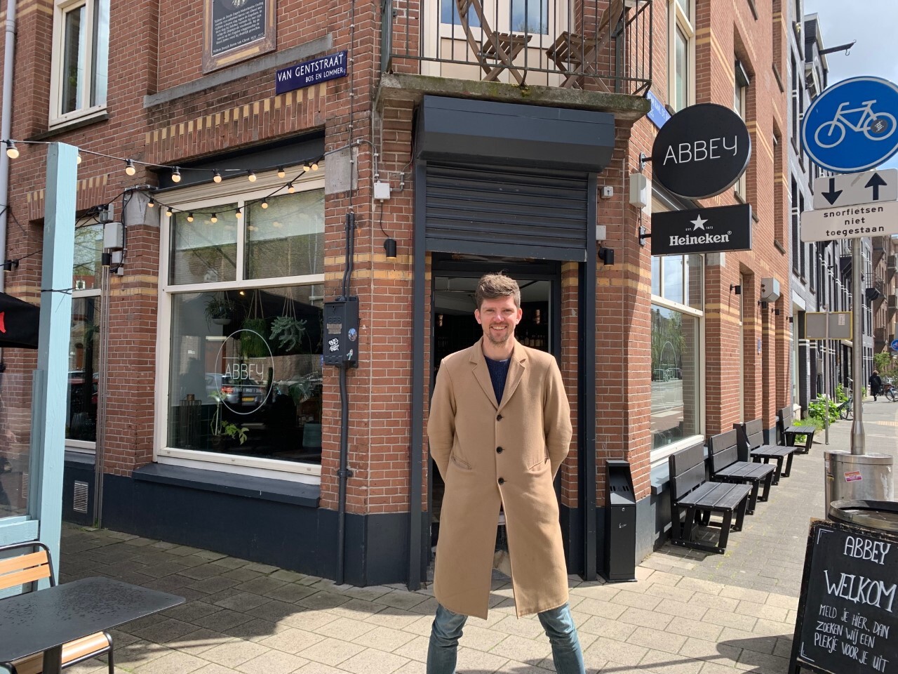 Roy Pannekeet van bar-restaurant Abbey