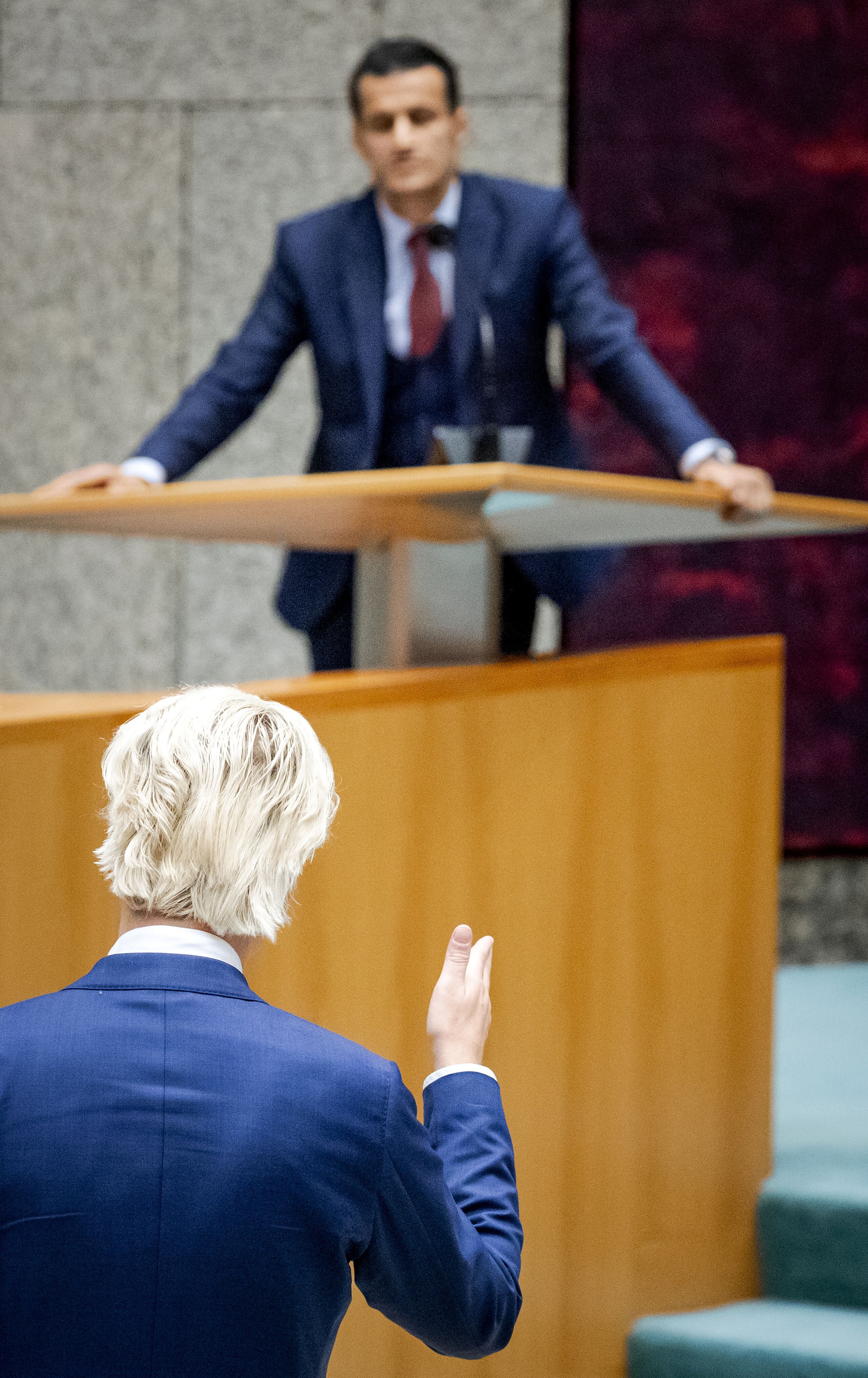 Farid Azarkan (DENK) en Geert Wilders (PVV) 
