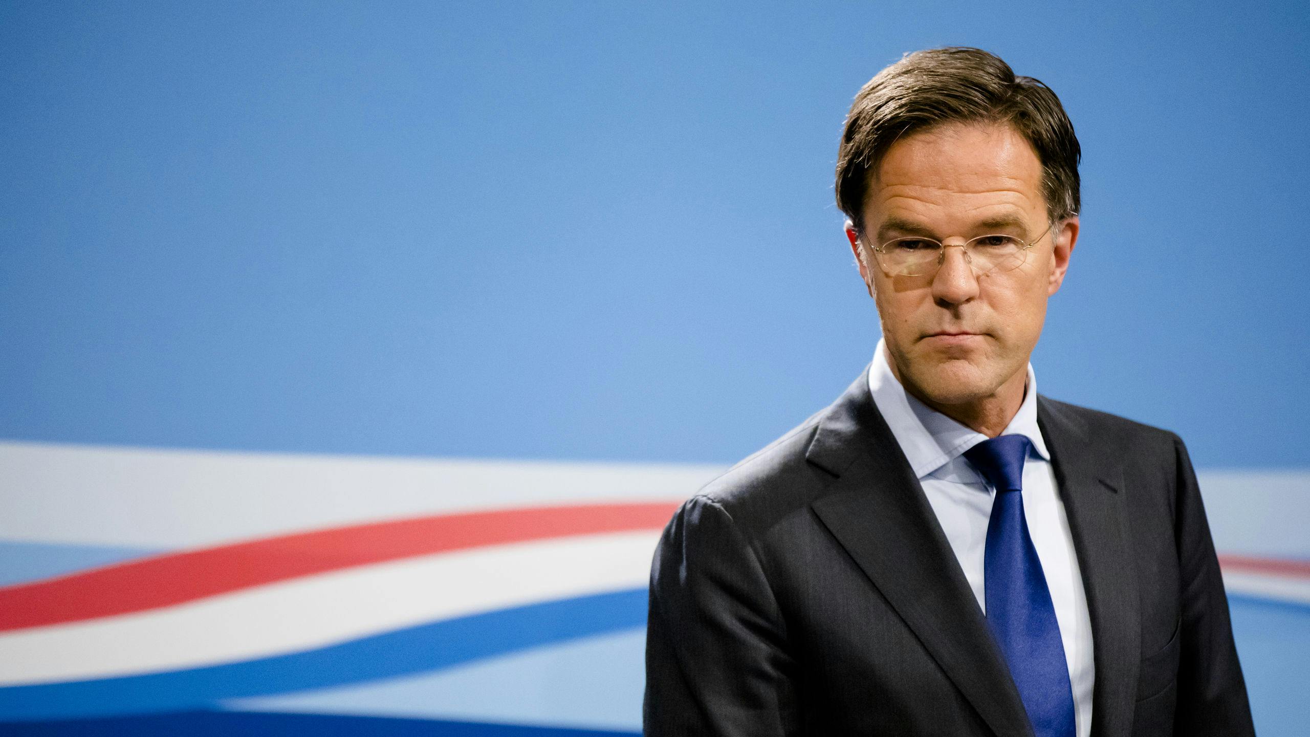 2019-07-12 15:46:23 DEN HAAG - Minister-president Mark Rutte geeft een persconferentie na afloop van de laatste ministerraad voor het zomerreces. ANP BART MAAT