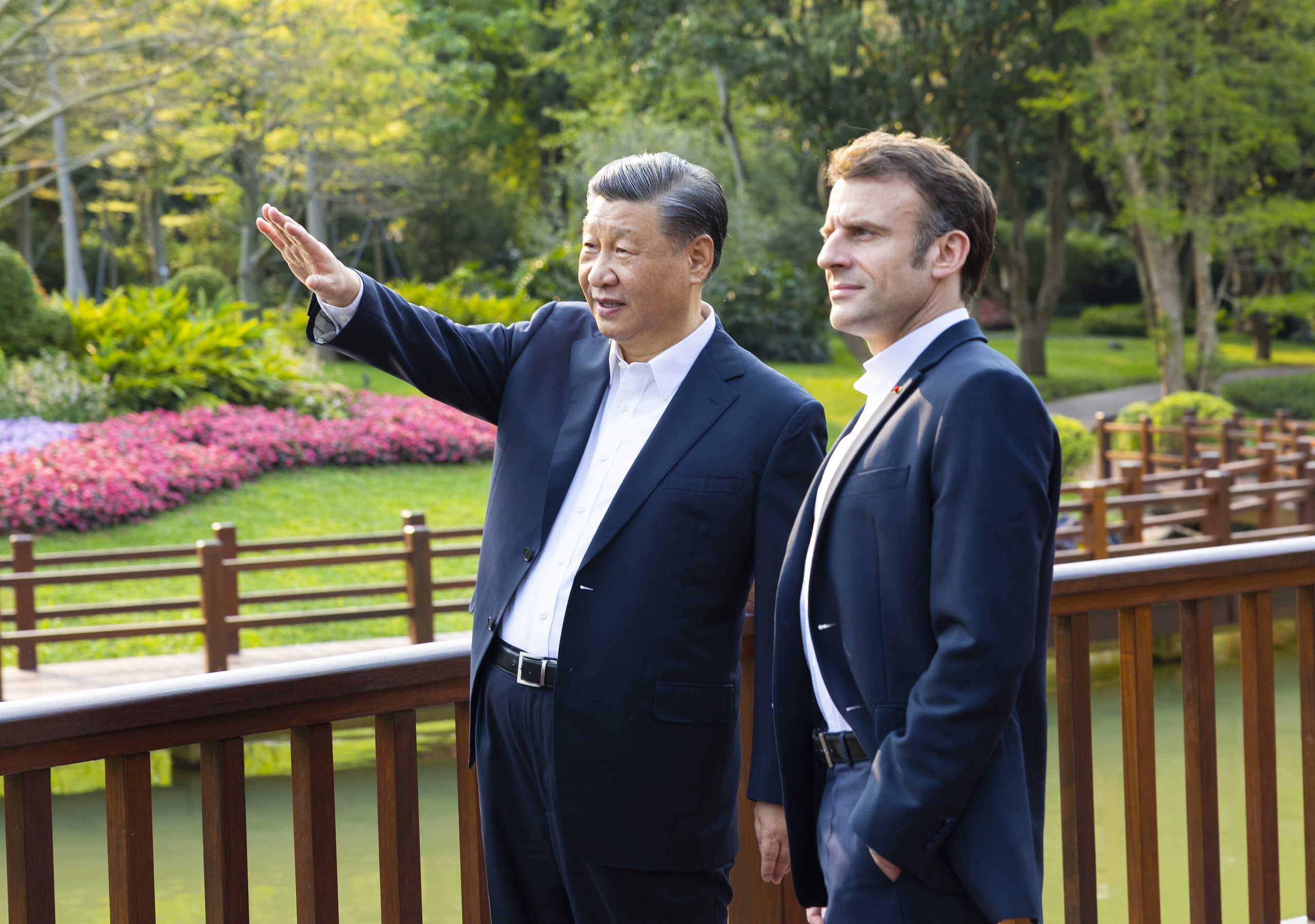French President Emmanuel Macron is visiting his Chinese counterpart Xi Jinping earlier this week.