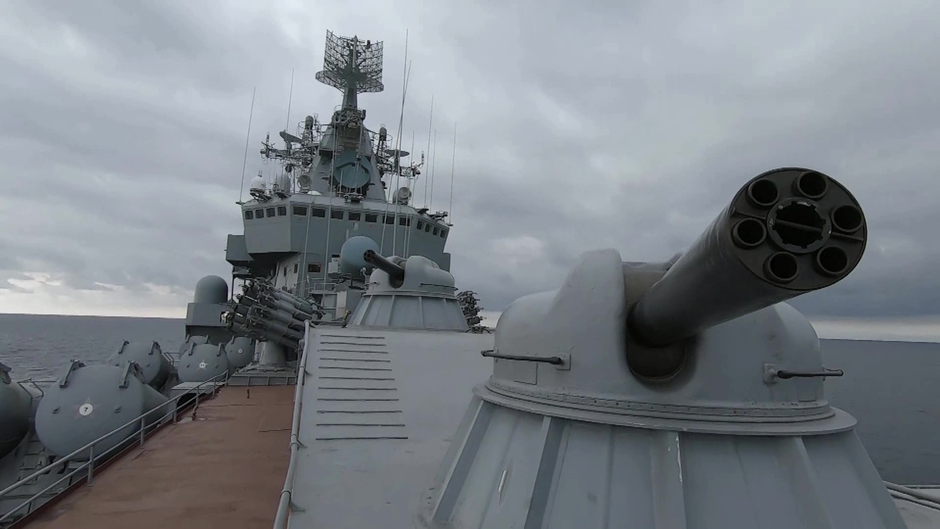 Fregat van de Russische Zwart Zee-vloot
