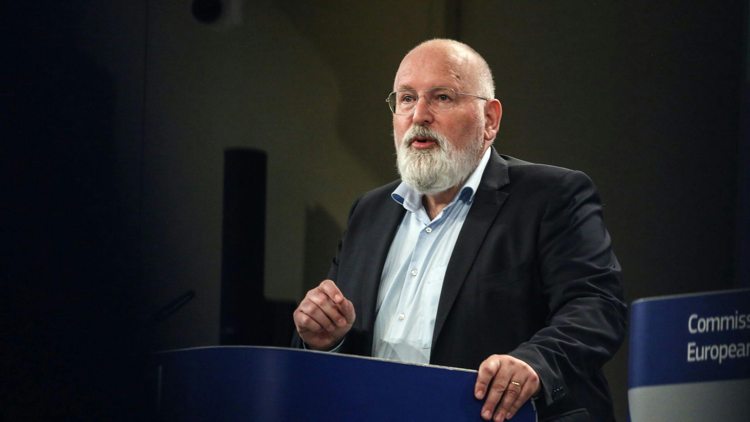 Eurocommissaris Frans Timmermans.