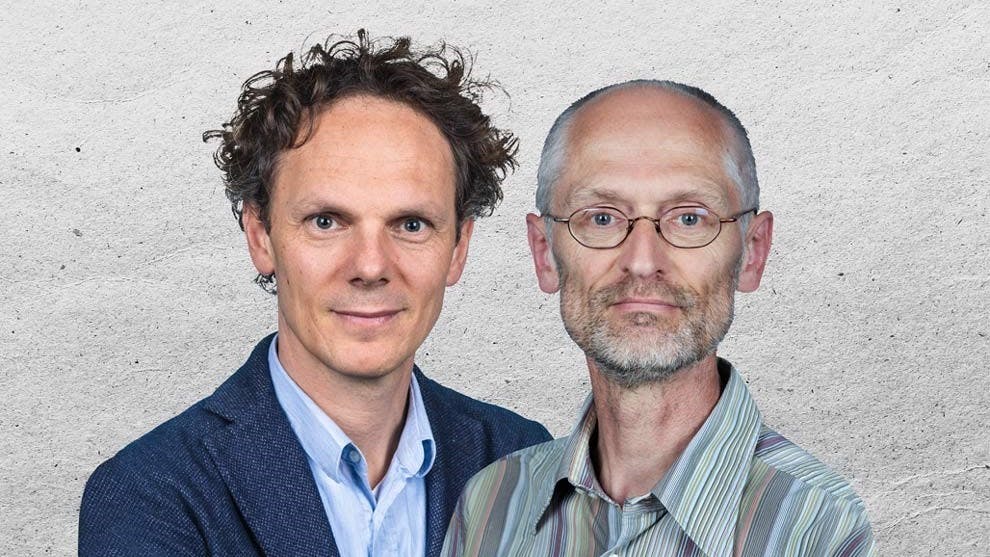 BNR Herbert Blankesteijn en Ben van der Burg met De Technoloog
