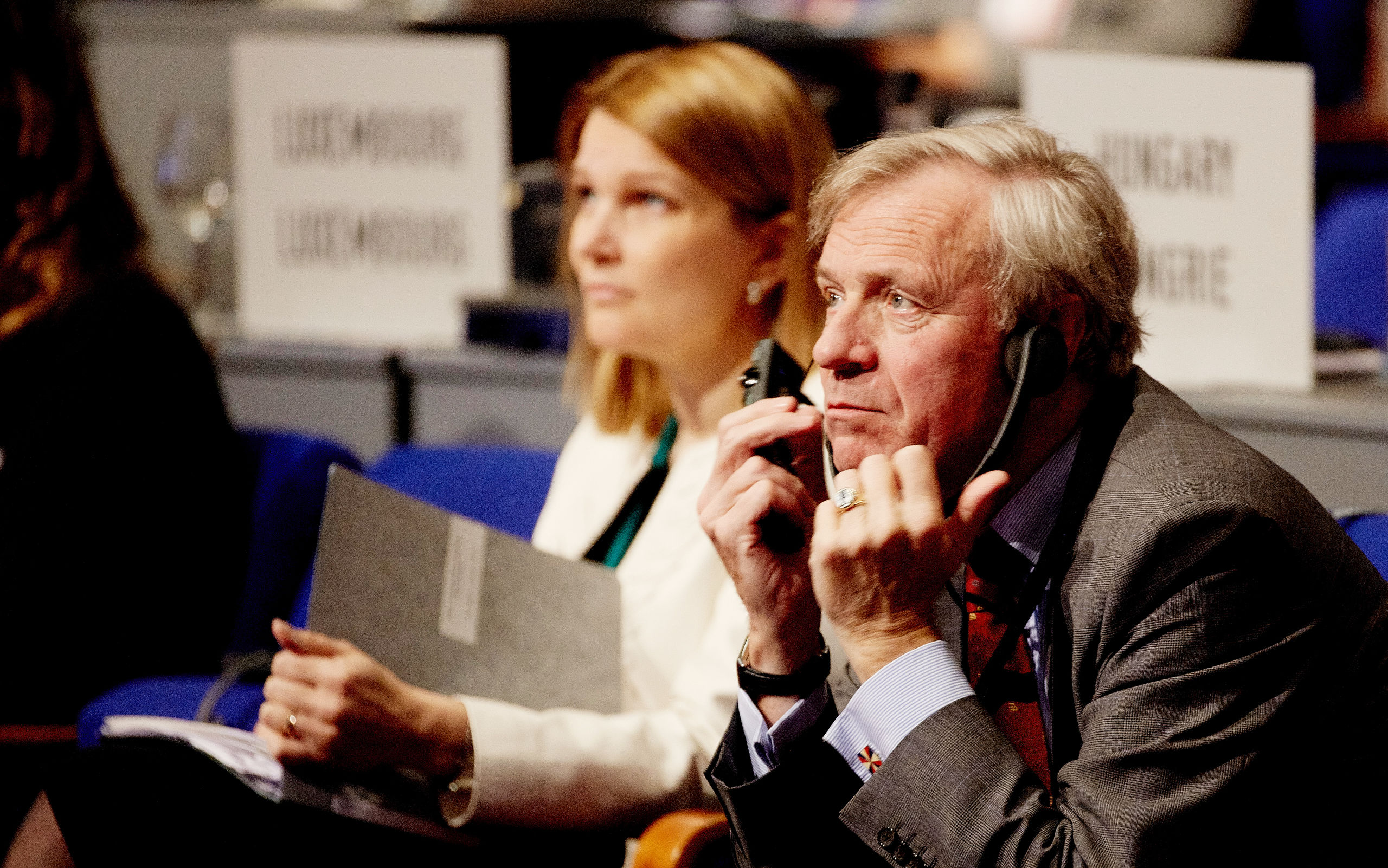 Den Haag, 24 november 2014.World Forum NAVO-bijeenkomst, Jaap de Hoop SchefferANP MARTIJN BEEKMAN