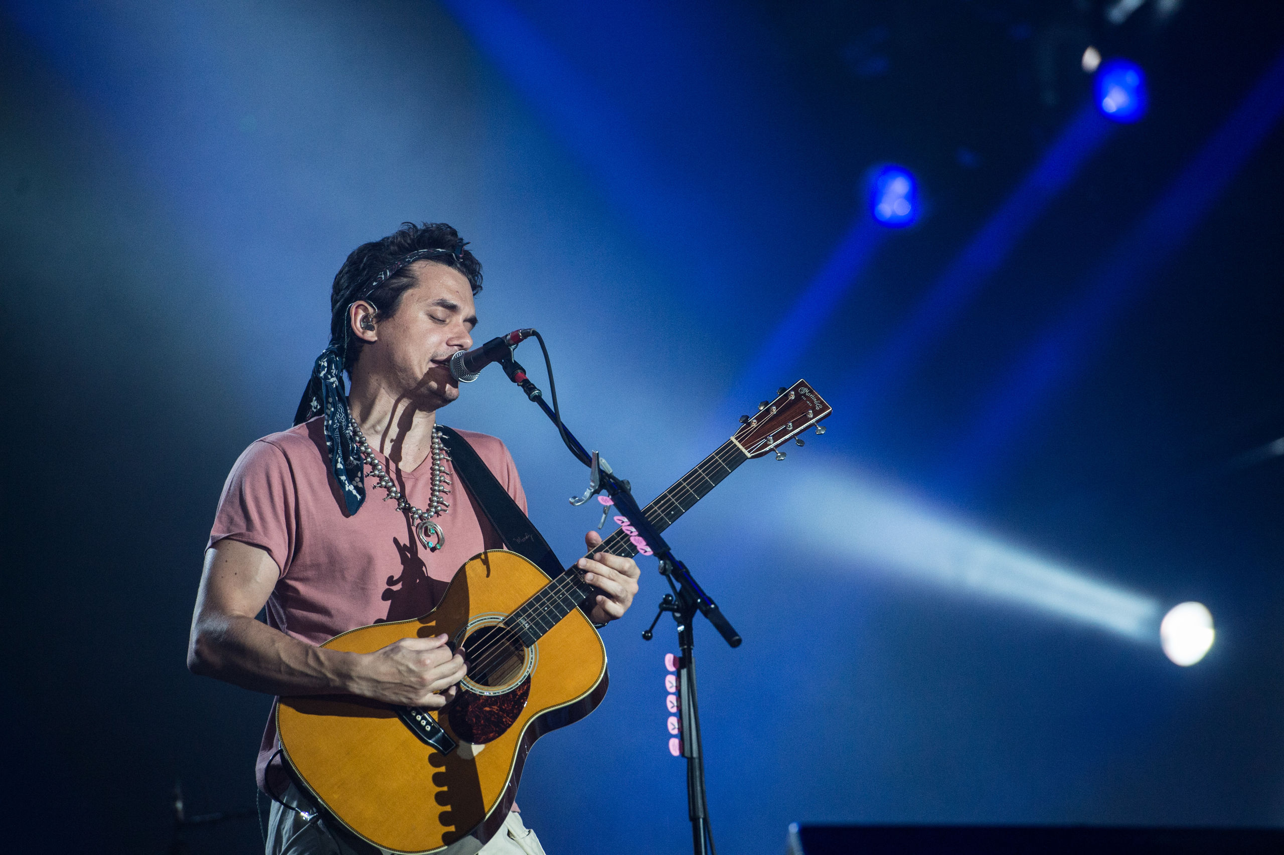 John Mayer in concert. 