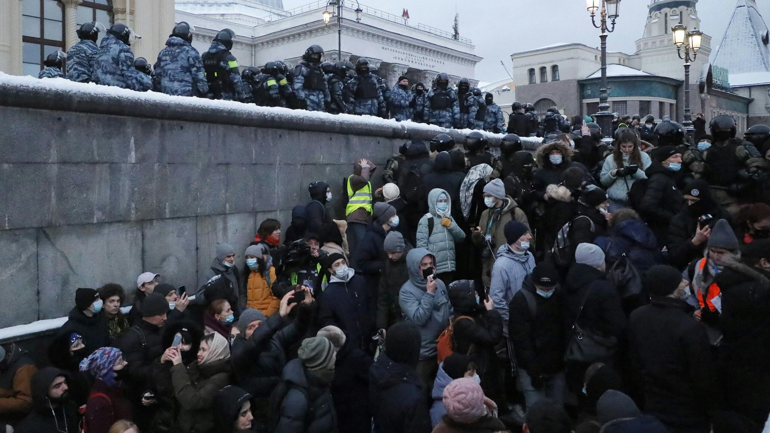 Demonstraties in Moskou