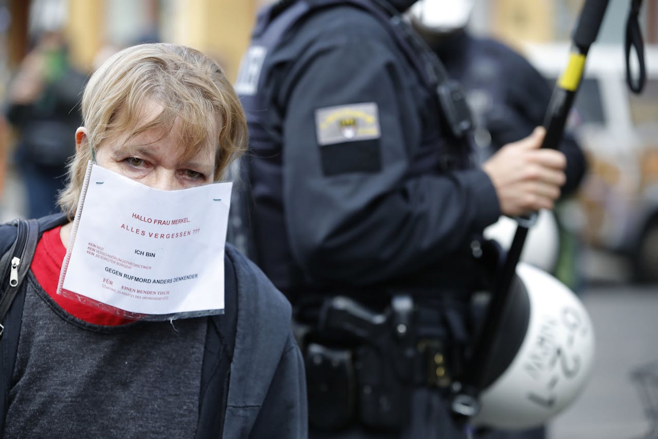 Duits protest tegen de lockdown