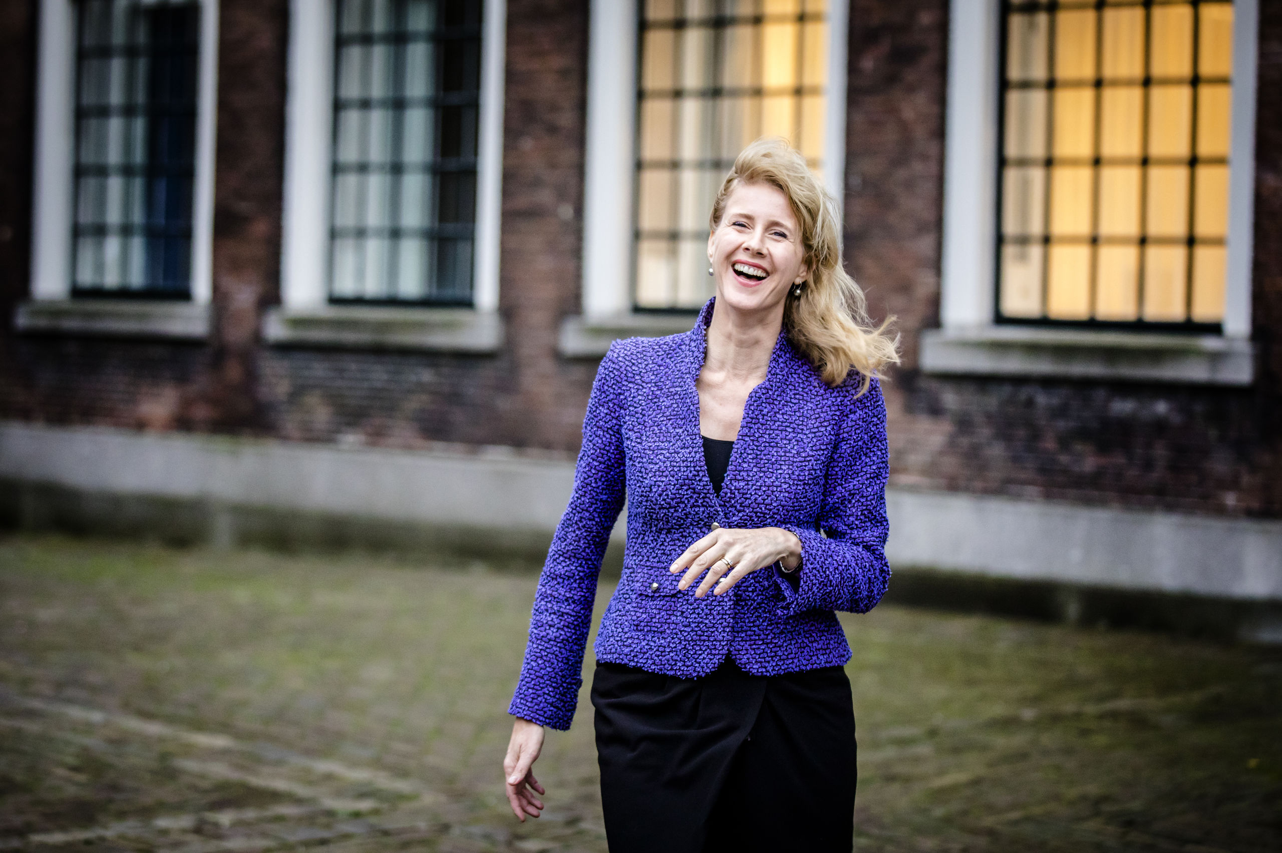 Mona Keijzer (CDA) in de Stadhouderskamer voor een gesprek met formateur Mark Rutte.