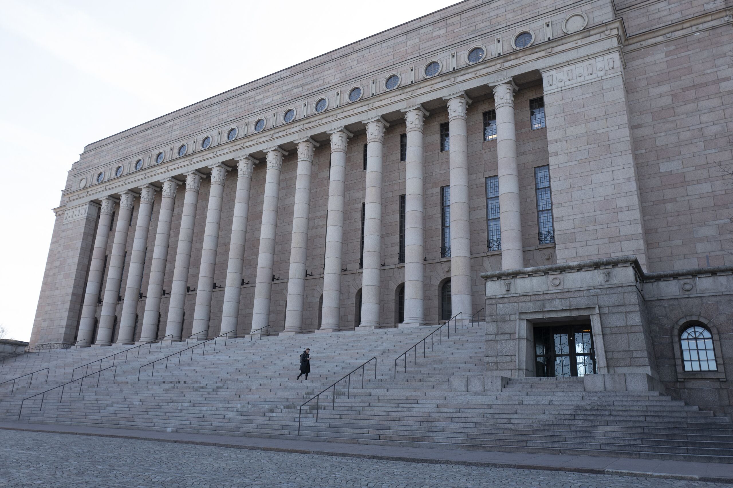 Het Finse parlement in Helsinki