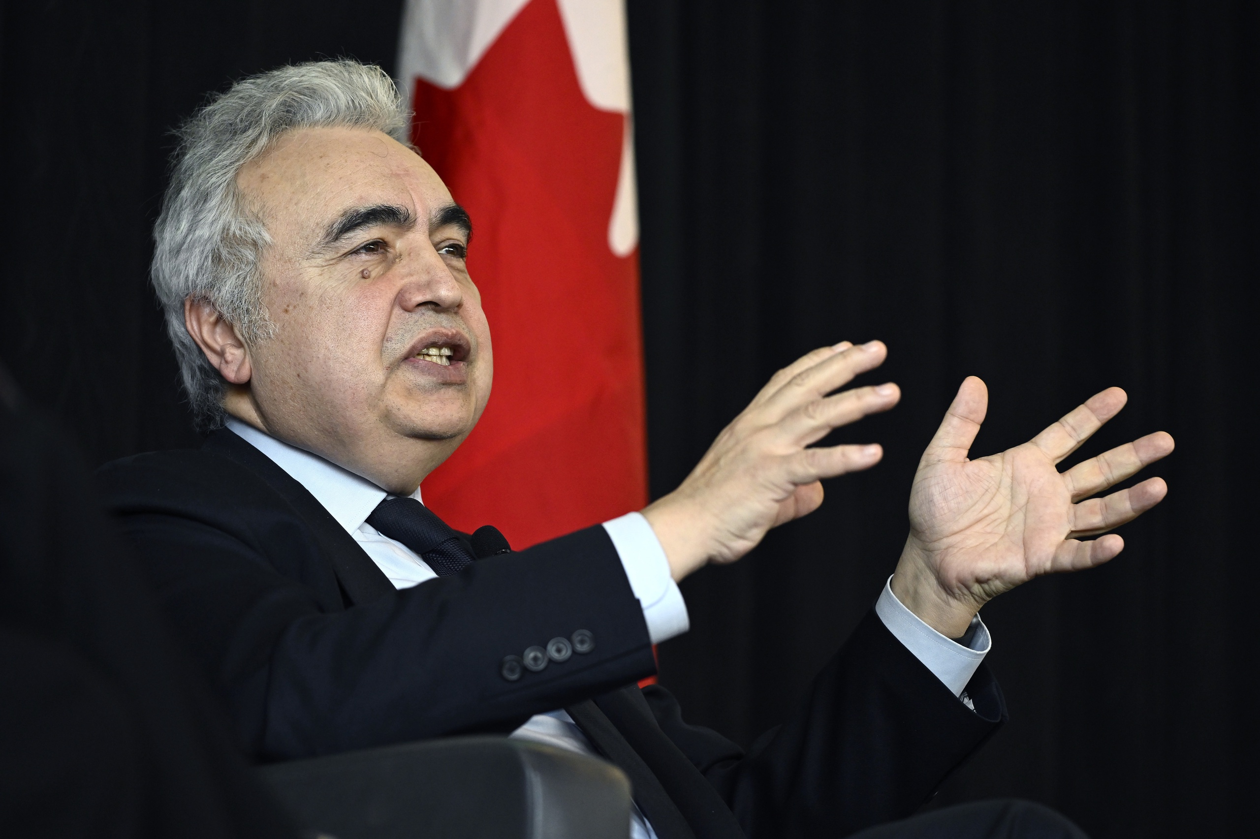 Dr. Fatih Birol, Executive Director of the International Energy Agency participates in a fireside discussion in Ottawa, on Wednesday, Feb. 1, 2023. THE CANADIAN PRESS/Justin Tang