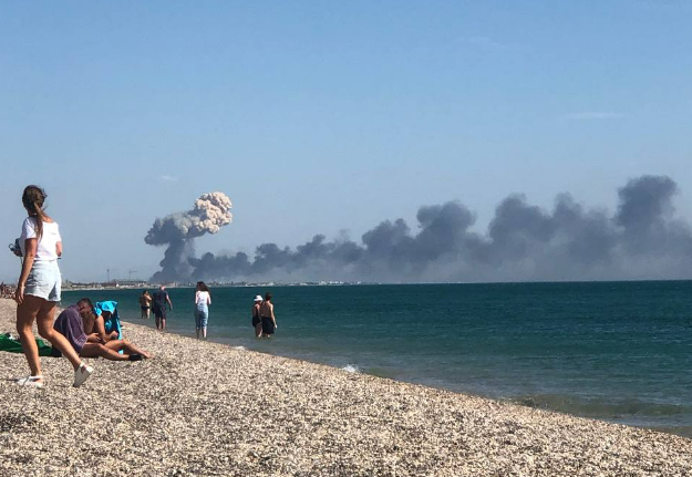 In August 2022, a Russian airbase in Crimea was bombed.  Eight fighter jets would have been destroyed by then.