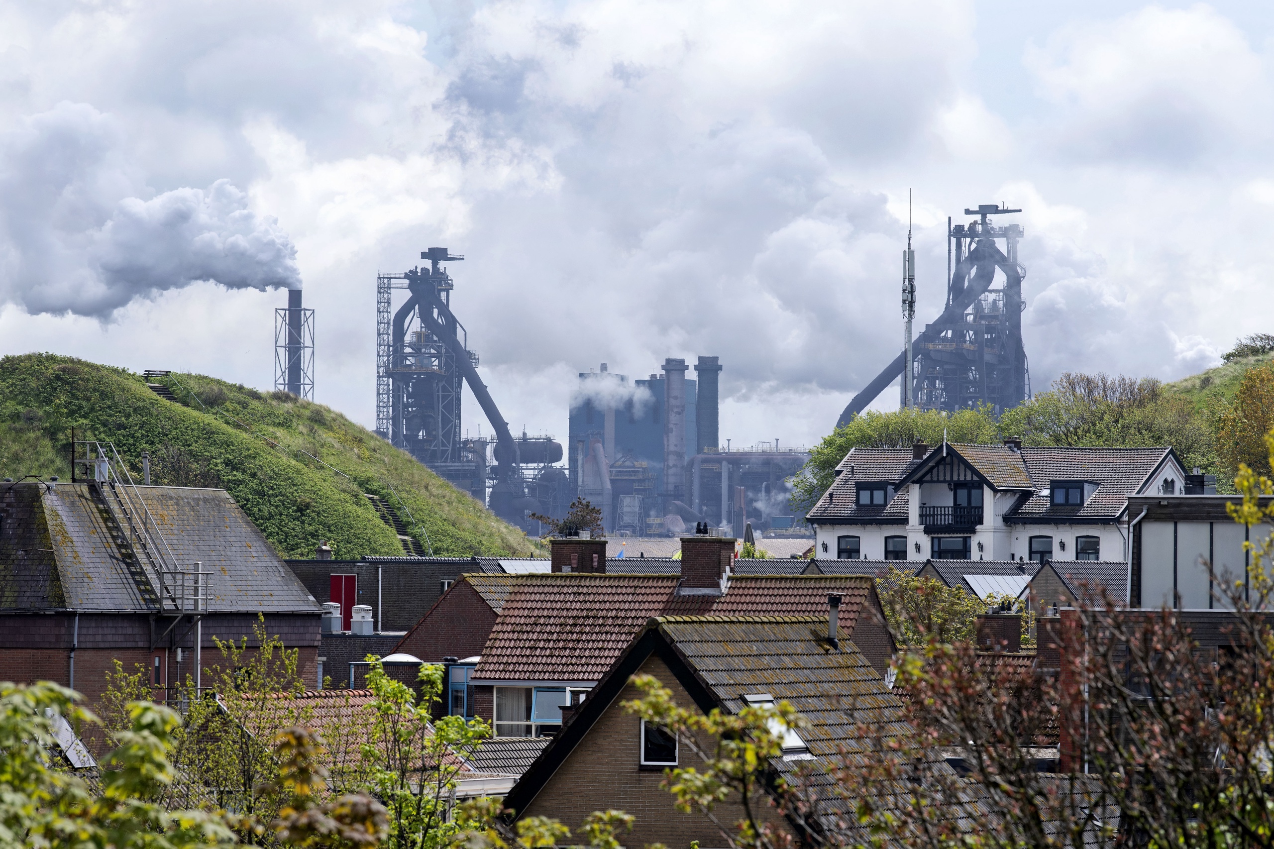 Staalproducent Tata Steel in Wijk aan Zee.