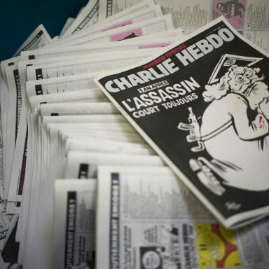 Lachen om herdenkingsnummer Charlie Hebdo