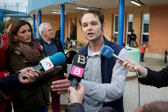 Roman van der Dussen na zijn vrijlating. Foto: ANP/AFP