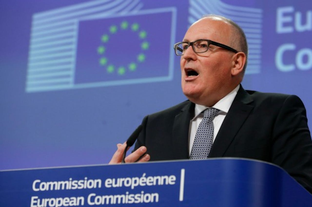 Vice-voorzitter van de Europese Commissie Frans Timmermans. Foto ANP