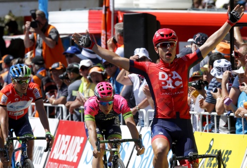 Wippert wint etappe in de Tour Down Under 2015. EPA