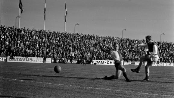 Fortuna S.C. tegen F.C. Twente in 1968. Foto: ANP