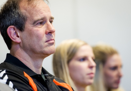 Bondscoach Henk Groener. ANP