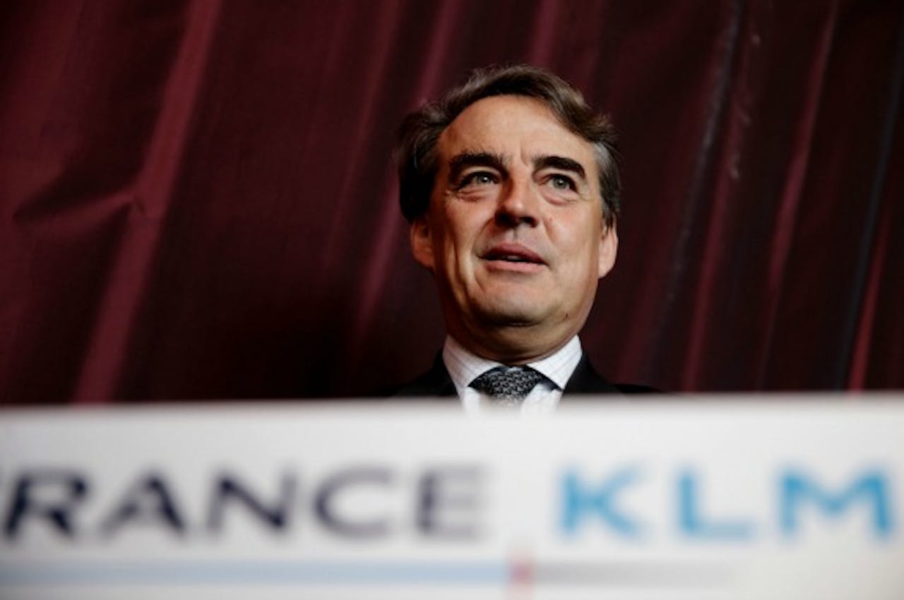 Air France-KLM topman Alexandre de Juniac, die op 7 april zijn vertrek bij de luchtvaartmaatschappij aankondigde. Foto ANP