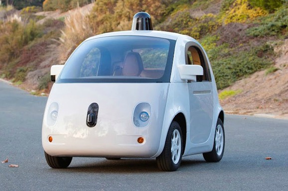 De zelfrijdende auto van Google.