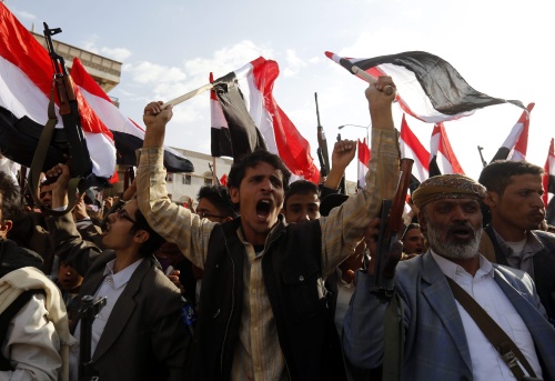 Archiefbeeld van Houthi's. EPA