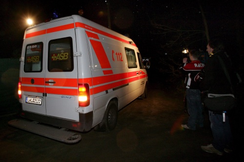 Archiefbeeld van een Duitse ambulance. EPA