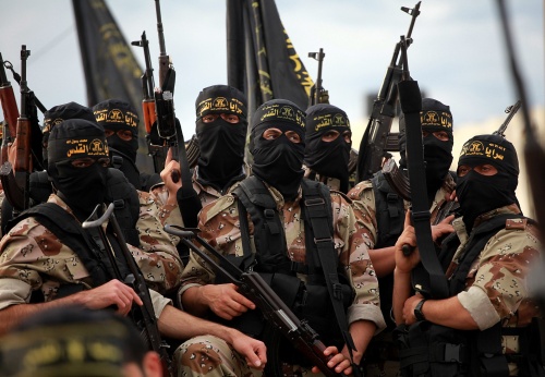 Leden van de groepering Islamitische Jihad. EPA