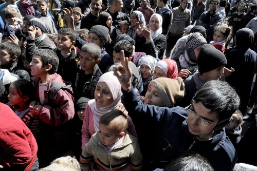 Syrische vluchtelingen in Libanon