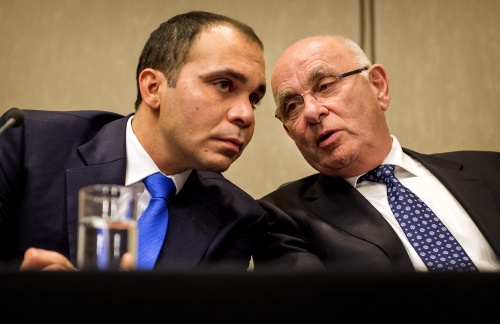 Al-Hussein (L) en Van Praag. Archieffoto ANP